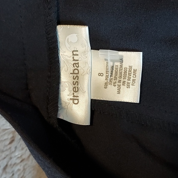 Dressbarn Navy Tummy Control Dress Pants..8 - Picture 4 of 5